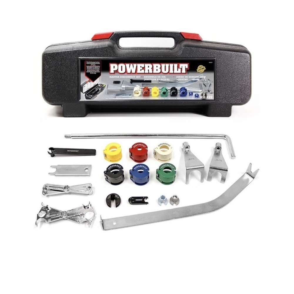 Powerbuilt Disconnect Tool Kit 18 Piece Fuel AC Line NIB Master Set 648537